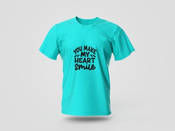 You Make My Heart Smile Printed T-shirt - Image 3