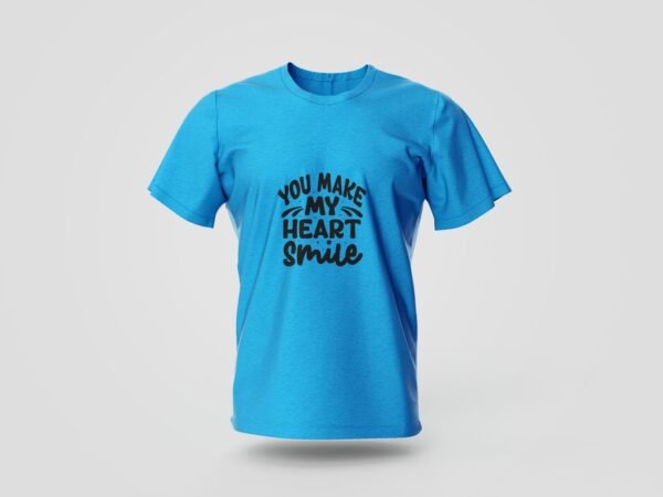 You Make My Heart Smile Printed T-shirt - Image 4