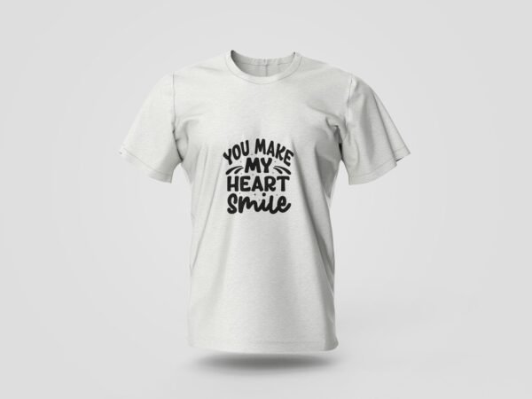 You Make My Heart Smile Printed T-shirt - Image 2