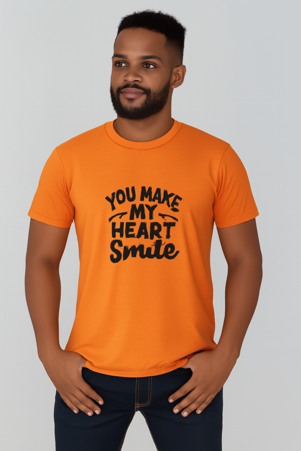 You Make My Heart Smile Printed T-shirt - Image 5